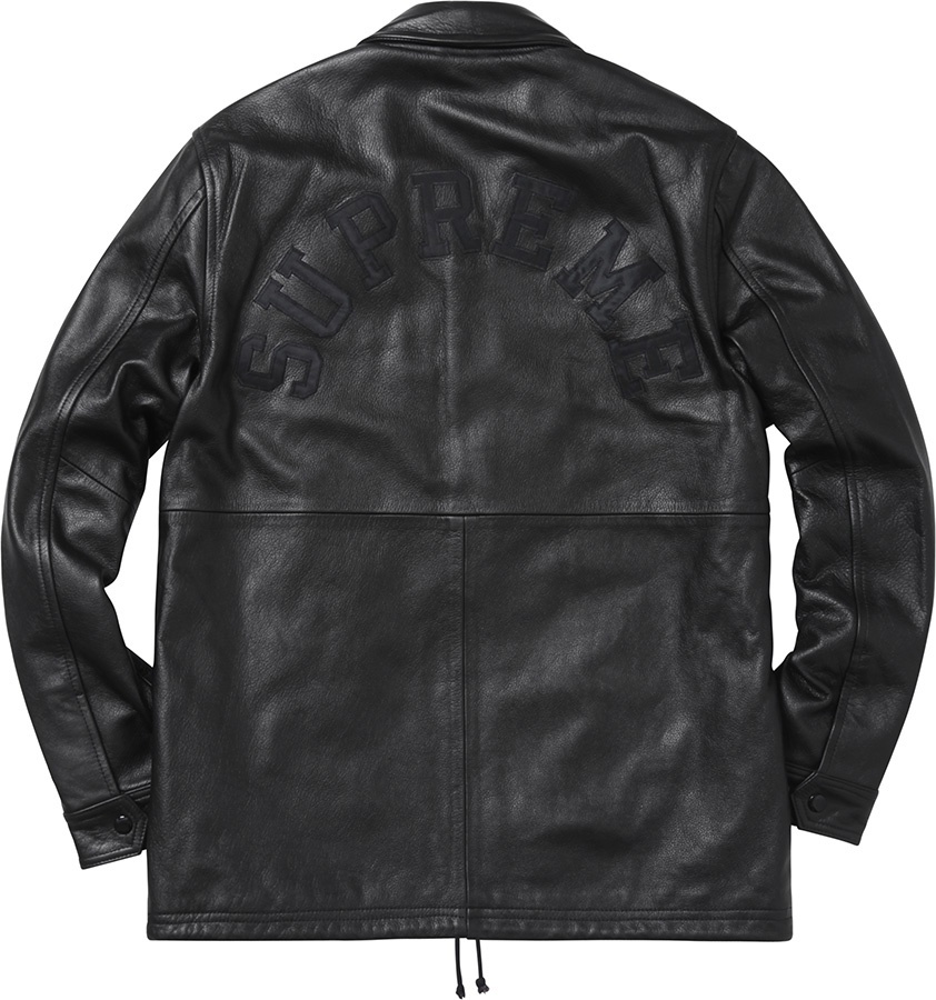 Supreme/Champion® Leather Coaches Jacket view 2
